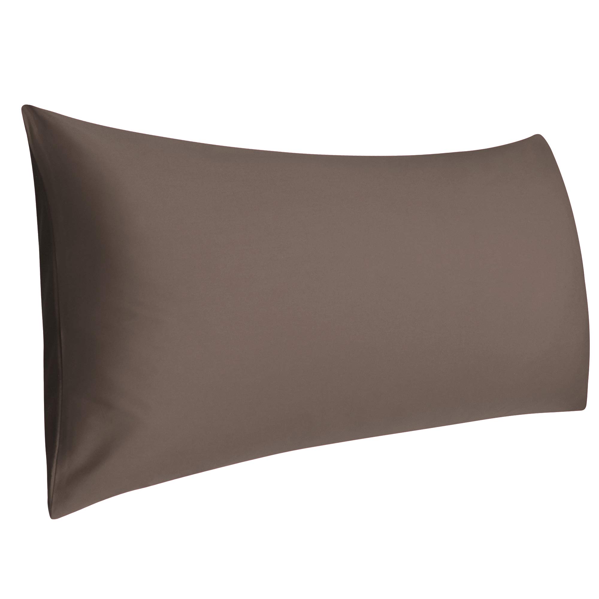 sourcingmap Cotton 4ft Body Pillow Cover, Long Bolster Pillowcase - Envelope Closure - Pregnancy Body Support Cushion - Coffee