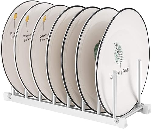 Soporte de platos de aluminio, soporte para tapa de olla, tabla de cortar para libros, estante de secado, soporte de almacenamiento para escurridor,