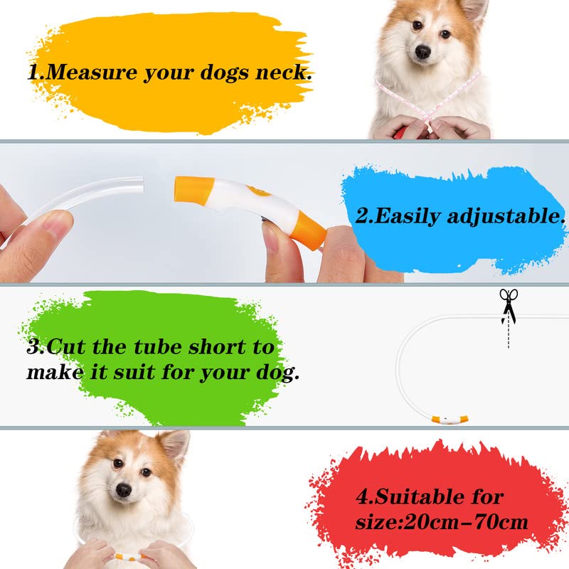 Sofore Collare Luminoso per Cani,Luz de Collare Luminoso Per LED Para la Oscuridad,USB Recargable 3 Modos de Flash Collare Luminoso per Cani Ricaricabile Tamaño Ajustable,Adecuado para Perros,Arancia