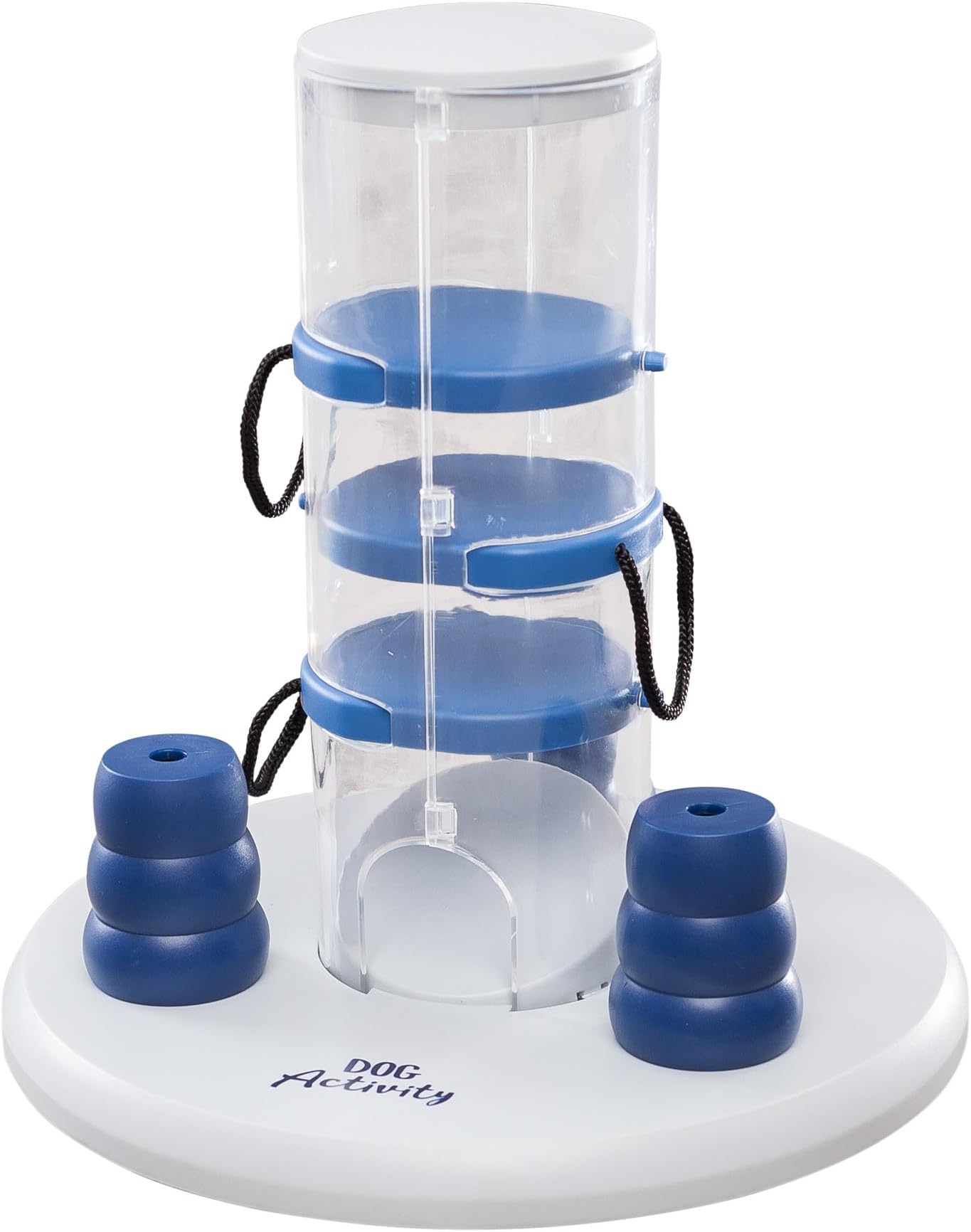 Gambling Tower Dog Activity Interactive Toy, Level 2 Food Puzzle Game, Brain Teasing Treat Dispenser, IQ and Mental Development Toy for Smart Dogs, Enrichment Toy for Boredom Busting