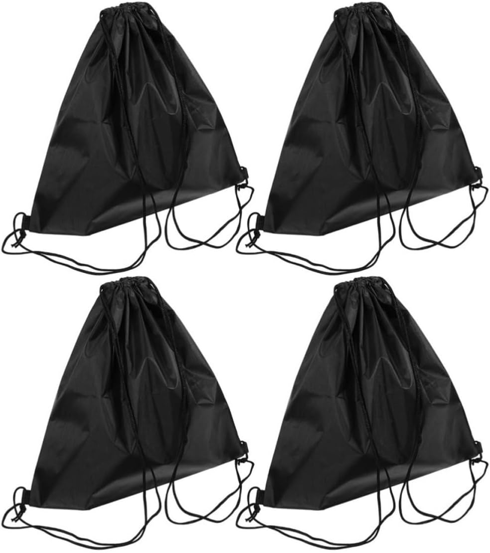 4pcs Drawstring Backpack Set for Motorcycle Helmet and Sports Gear, Large Capacity Oxford Cloth Bags with Convenient Drawstring Design, Multifunctional Use for Motorcycle Riding