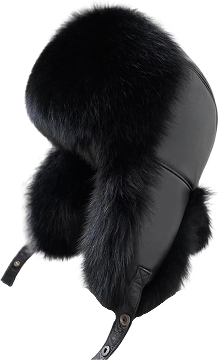 Men's Winter Ushanka Hat, Russian Trapper Cap with Ear Flaps and Soft Lining for Ski & Cold Weather