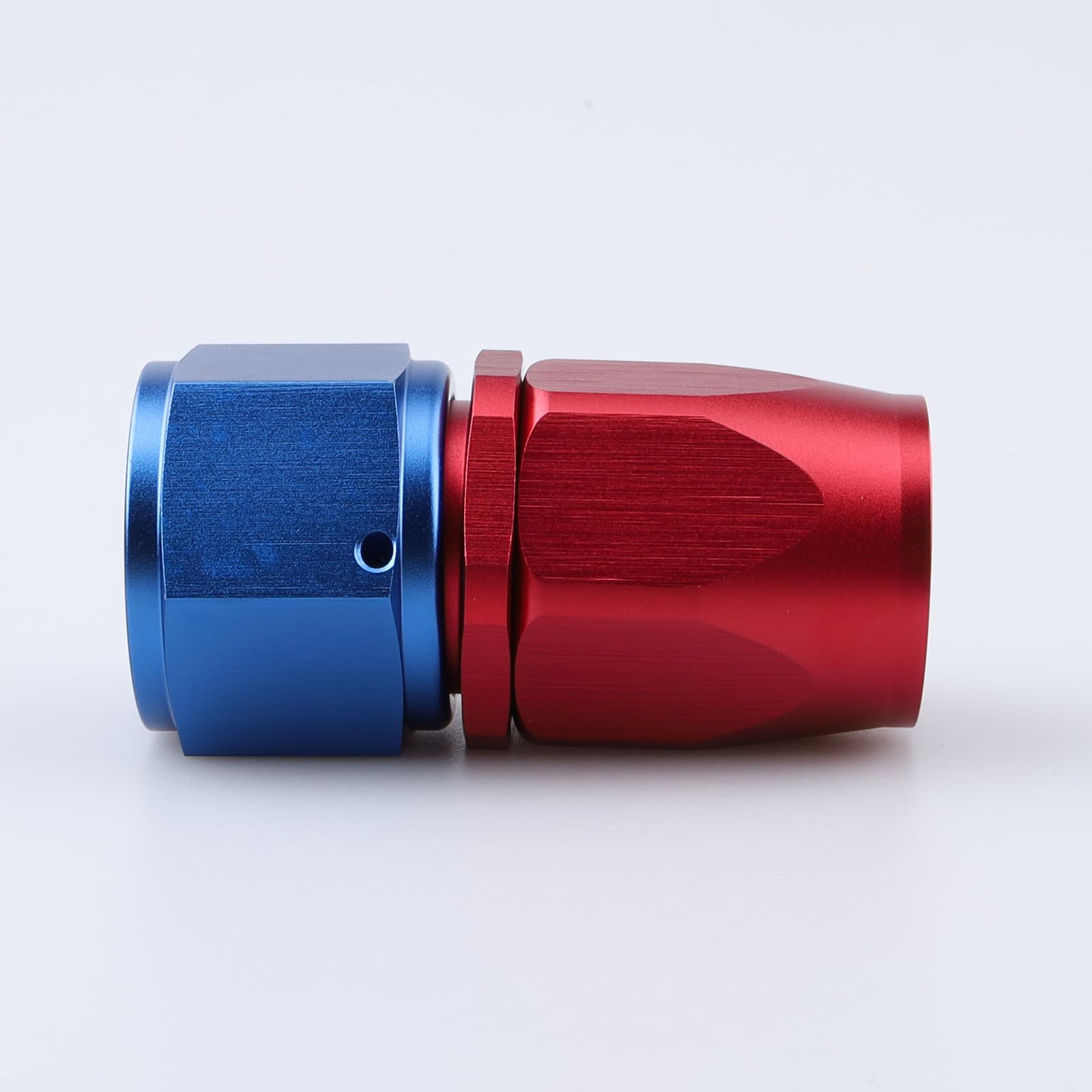 Manguera recta AN10 AC Performance azul y roja de aluminio anodizado