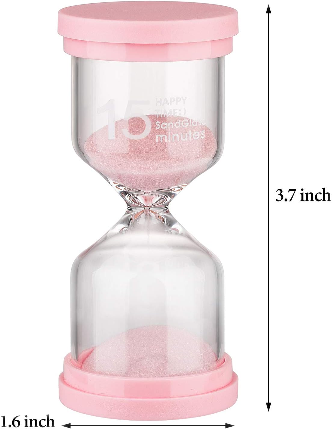 KSMA Sand Timer 15 Minute Hourglass Timer,Colorful Sandglass Timer for Kids,Classroom,Kitchen,Games,Toothbrush Timer
