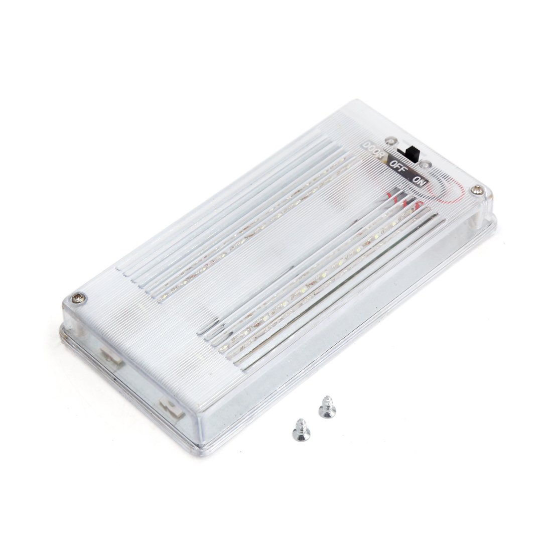 Qtqgoitem DC 12V White 24 LEDs Rectangular Dome Ceiling Indicator Light for Interior (Model: 855 351 b3a cf1 ab2)