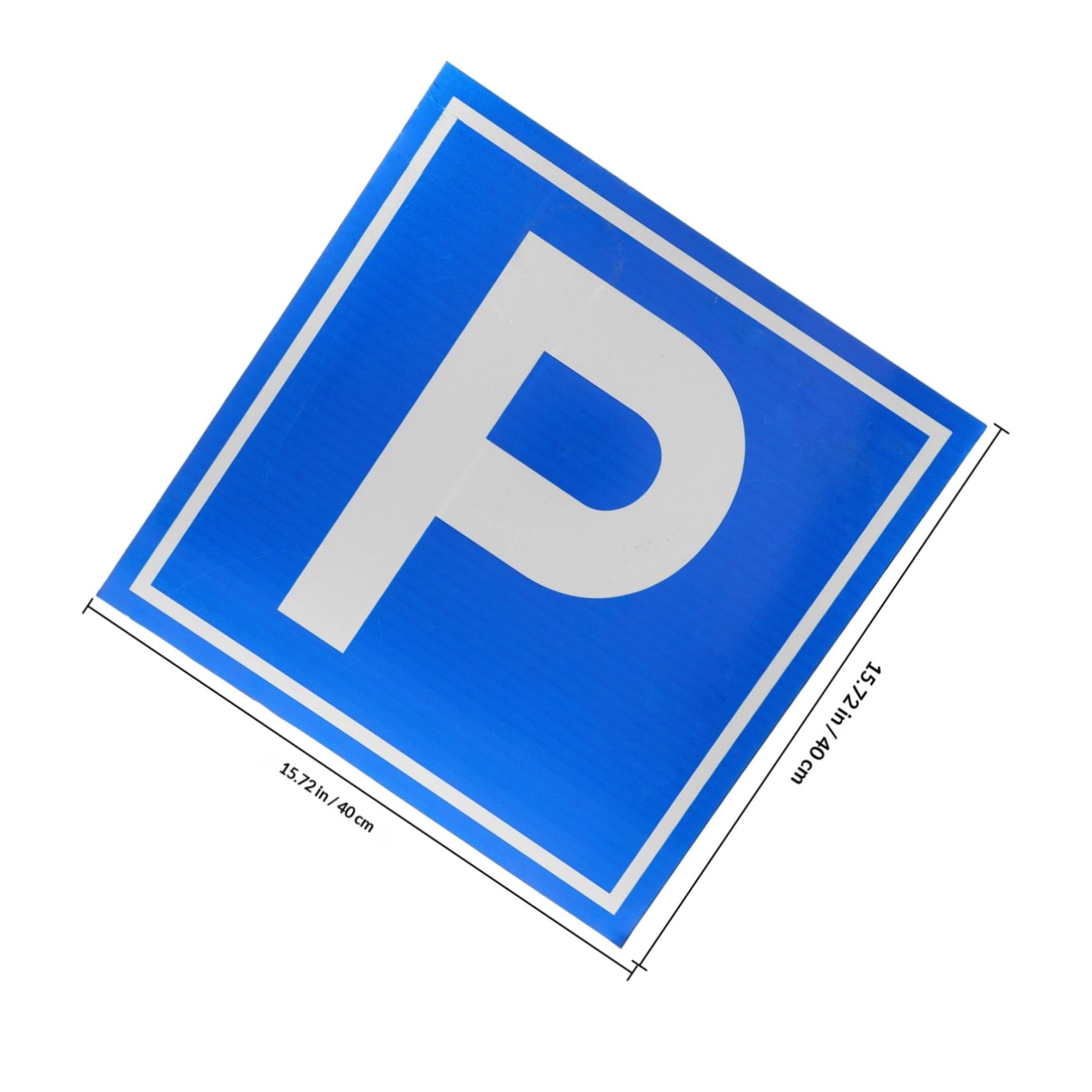 Zerodeko Cartello Parcheggio Simbolo p in Alluminio Segnaletica Stradale Per Sicurezza e Visibilità Per Parcheggi
