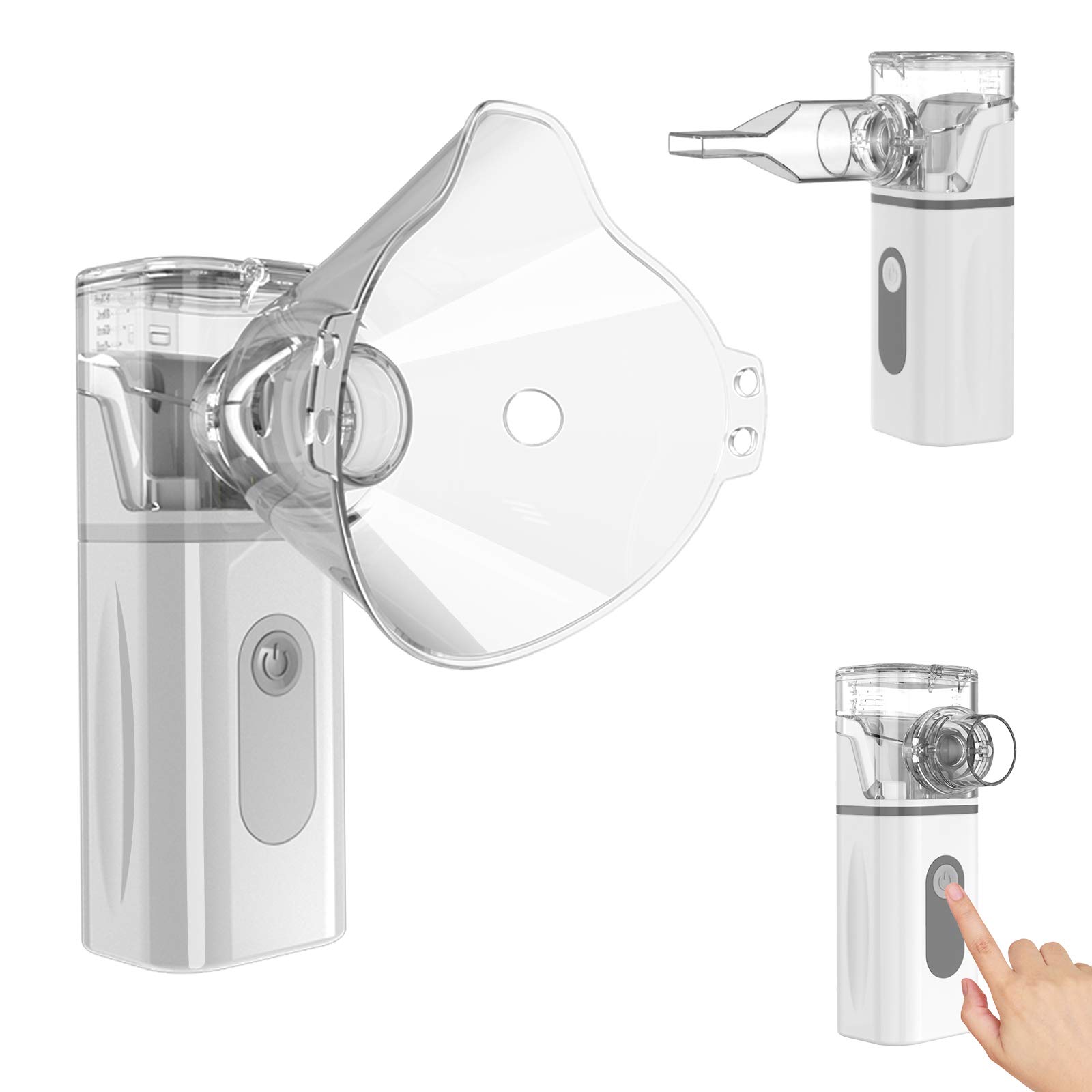 Portable Nebulizer,Handheld Nebulizer of Tiny Mist, Ultrasonic Nebulizer with Two Working Modes for Breathing Problems of Adults and Kids