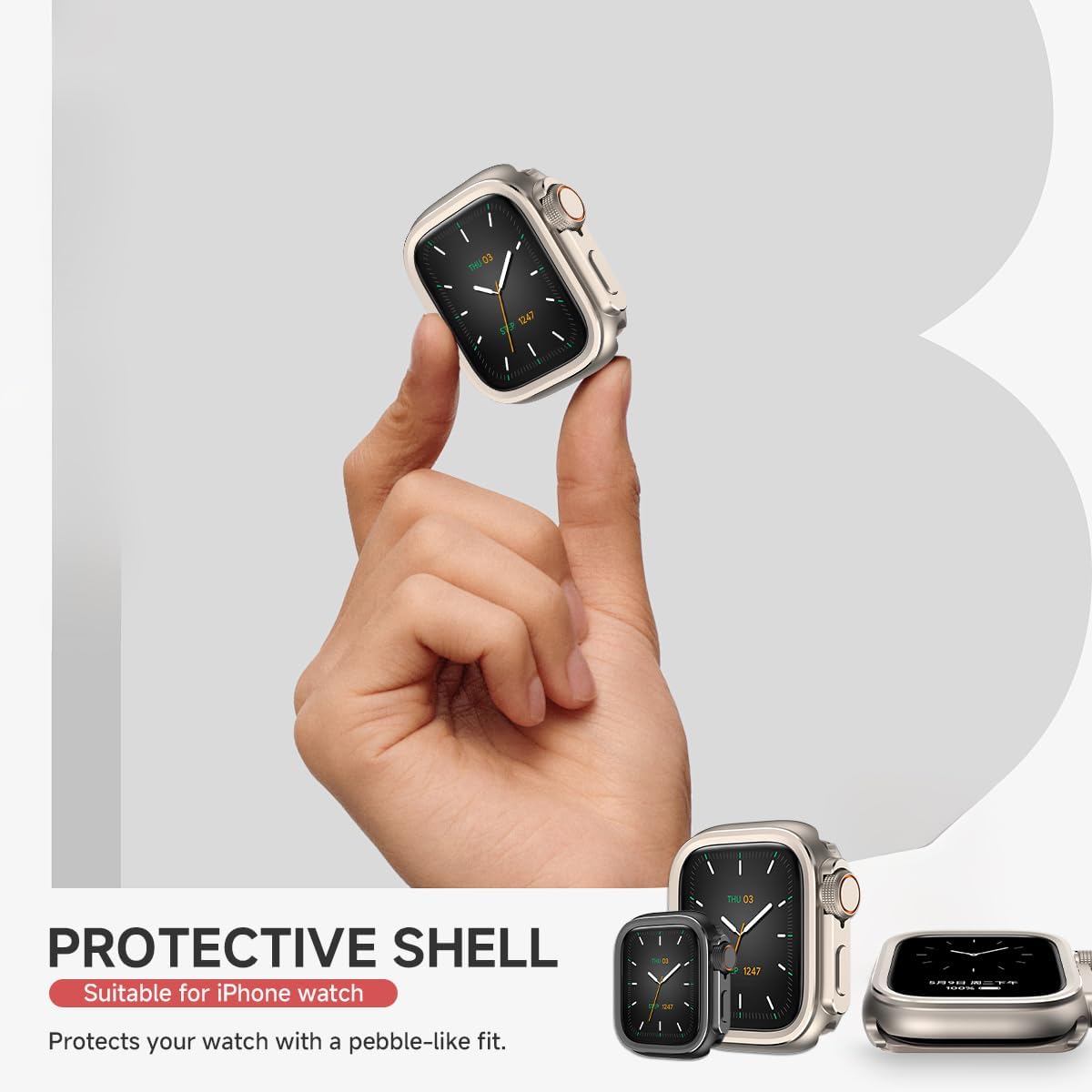 ZUC Metal Bumper Case For Apple Watch S10 46mm Protector Frame Cover For iWatch Series 10 9 8 7 6 5 SE Change To Ultra 2 49mm Titanium Watch Cases