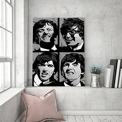 Feeby. Tableau Déco – 1 Partie – 70×100 cm, Impression sur Toile Décoration Murale Image Imprimée, The Beatles – Nikita… - Les Beatles, Paul McCartney, John Lennon, RIngo Starr, George Harrison Feeby. Tableau Déco - 1 Partie - 70x100 cm, Impression sur Toile Décoration Murale Image Imprimée, The Beatles - Nikita… – Image 5