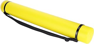 Blueprint Tube, Moisture-Proof Documents Storage Tube, with Strap for Posters Maps(yellow)