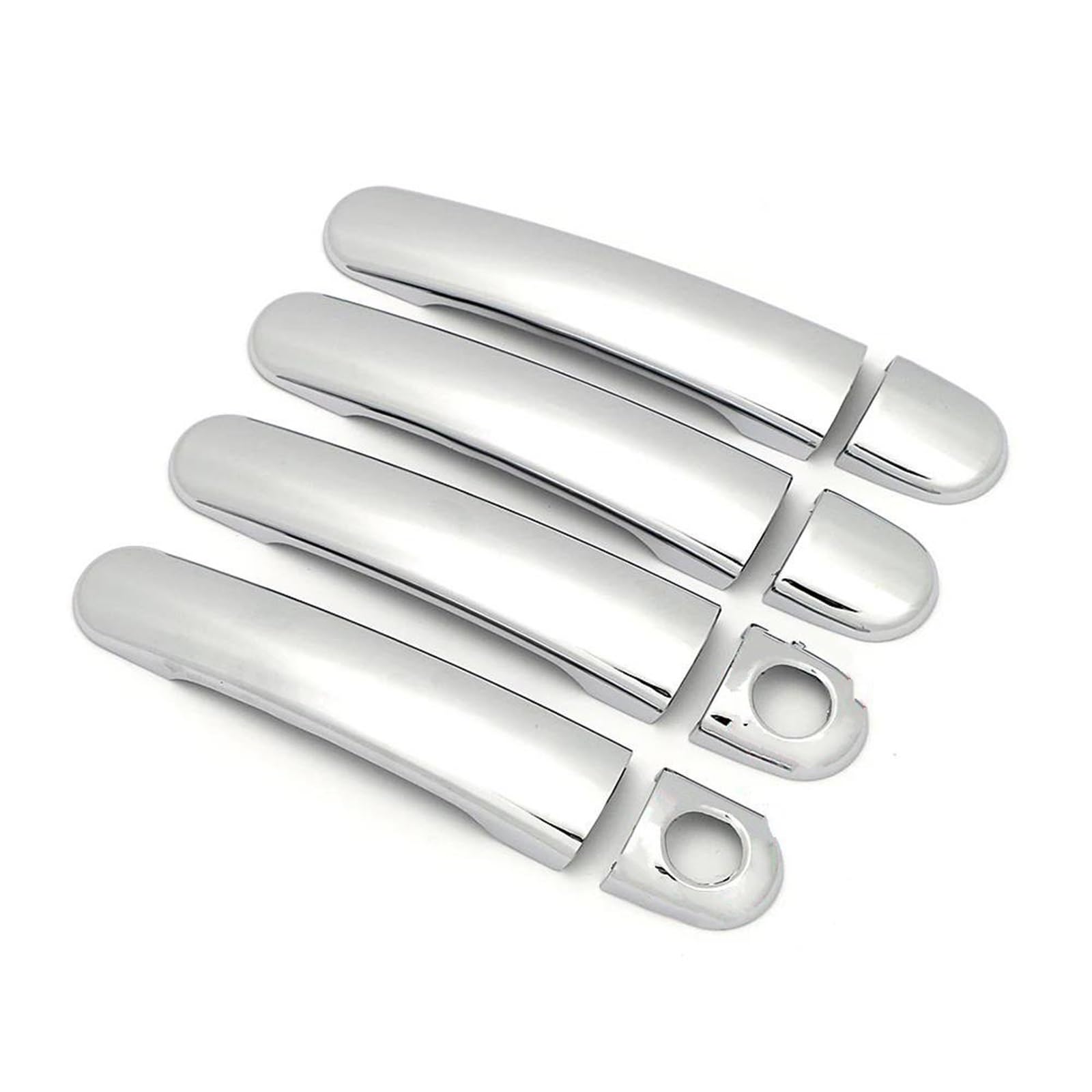 UJNHEQ for VW for Golf G5 G6 for Nuevo 2009-2016 Carbon Fiber Color Refit Chrome Door Handle Cover Trim Protection Sticker(Type B)