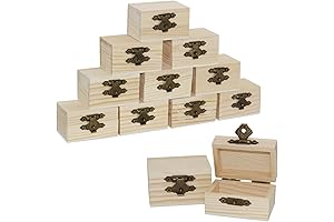 Mini Wooden Boxes: Unlocking Creativity with 12-Pack Wooden Treasures