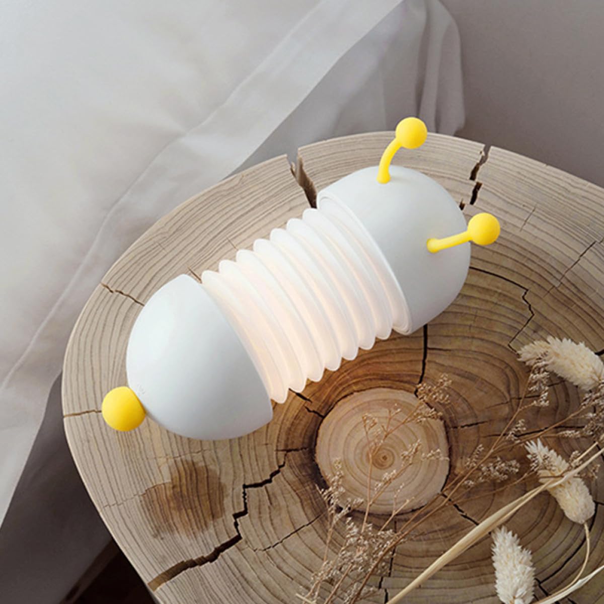 Amosfun Luz Nocturna de Animales para Dormitorio Infantil, Lámpara Pequeña LED Puerto USB para Escritorio y Habitación de