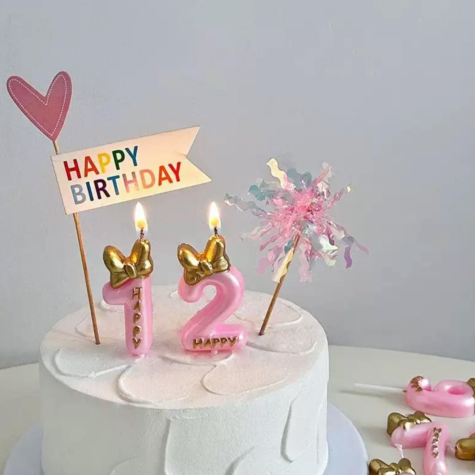 Amazon.co.jp: バースデーナンバーキャンドル 0～9 10点セット