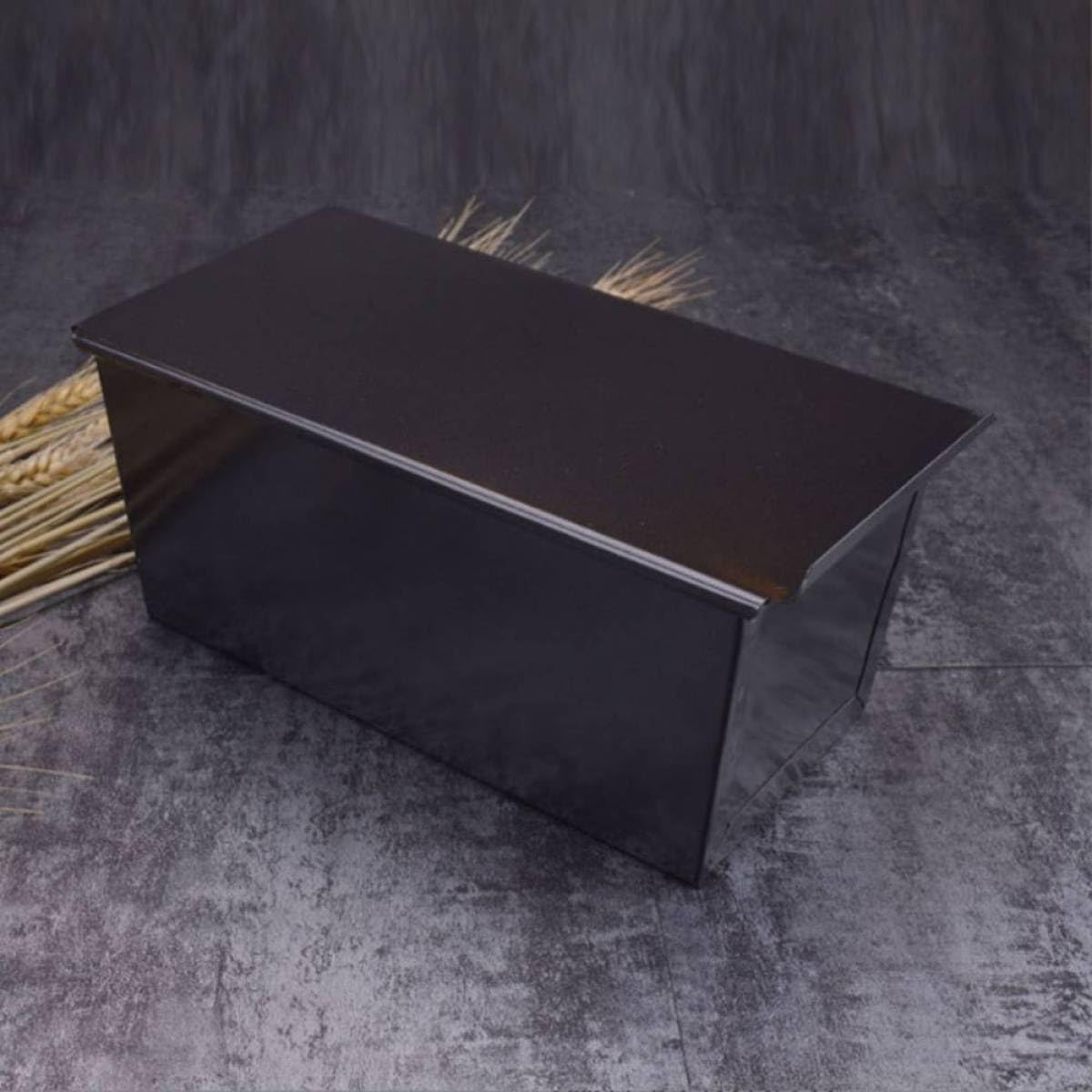 Tofficu Teglia per Pane con Coperchio, Stampo da Forno 450g in Acciaio