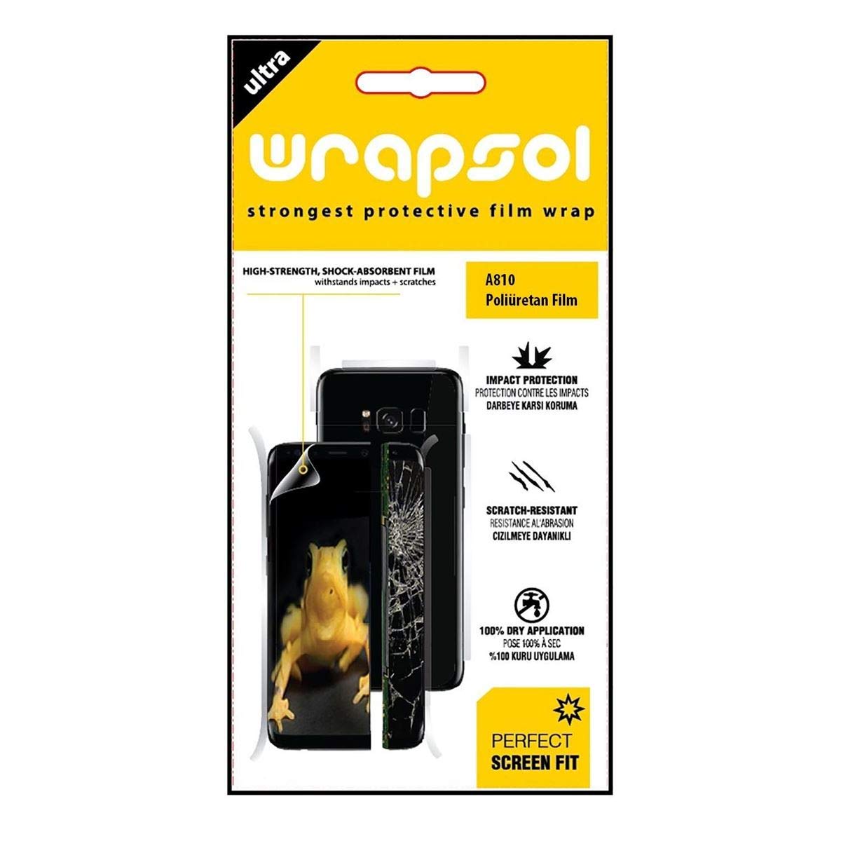 Wrapsol Galaxy A810 Poliüretan Film Arka Ön