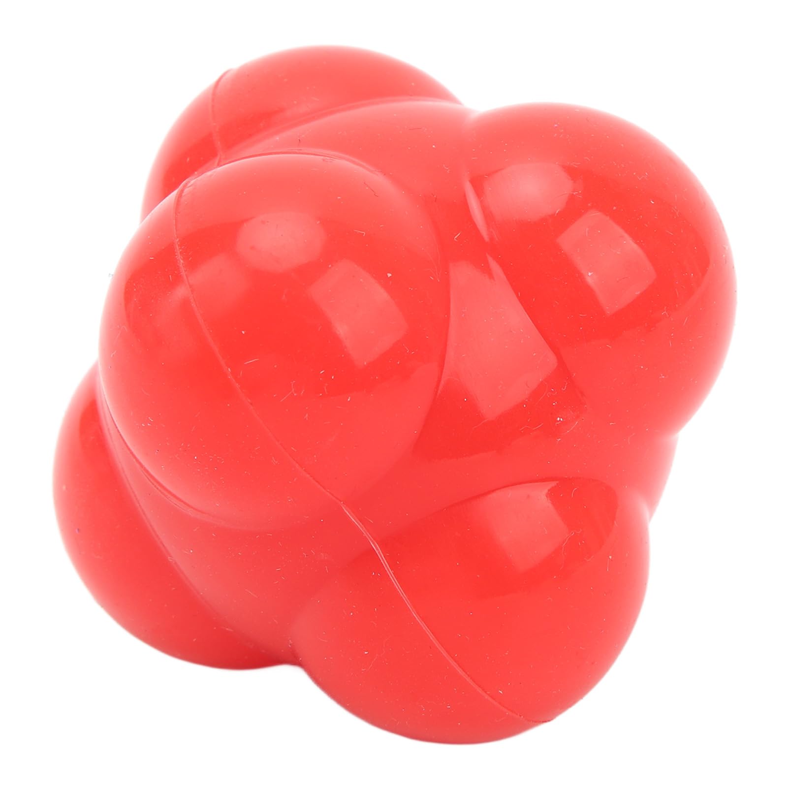 6 Sided High Bounce Ball, Improve Reflexes, Hand Eye Coordination with Colorful, Prepare for Any Sport, or Partner Training Against All Hard Surfaces