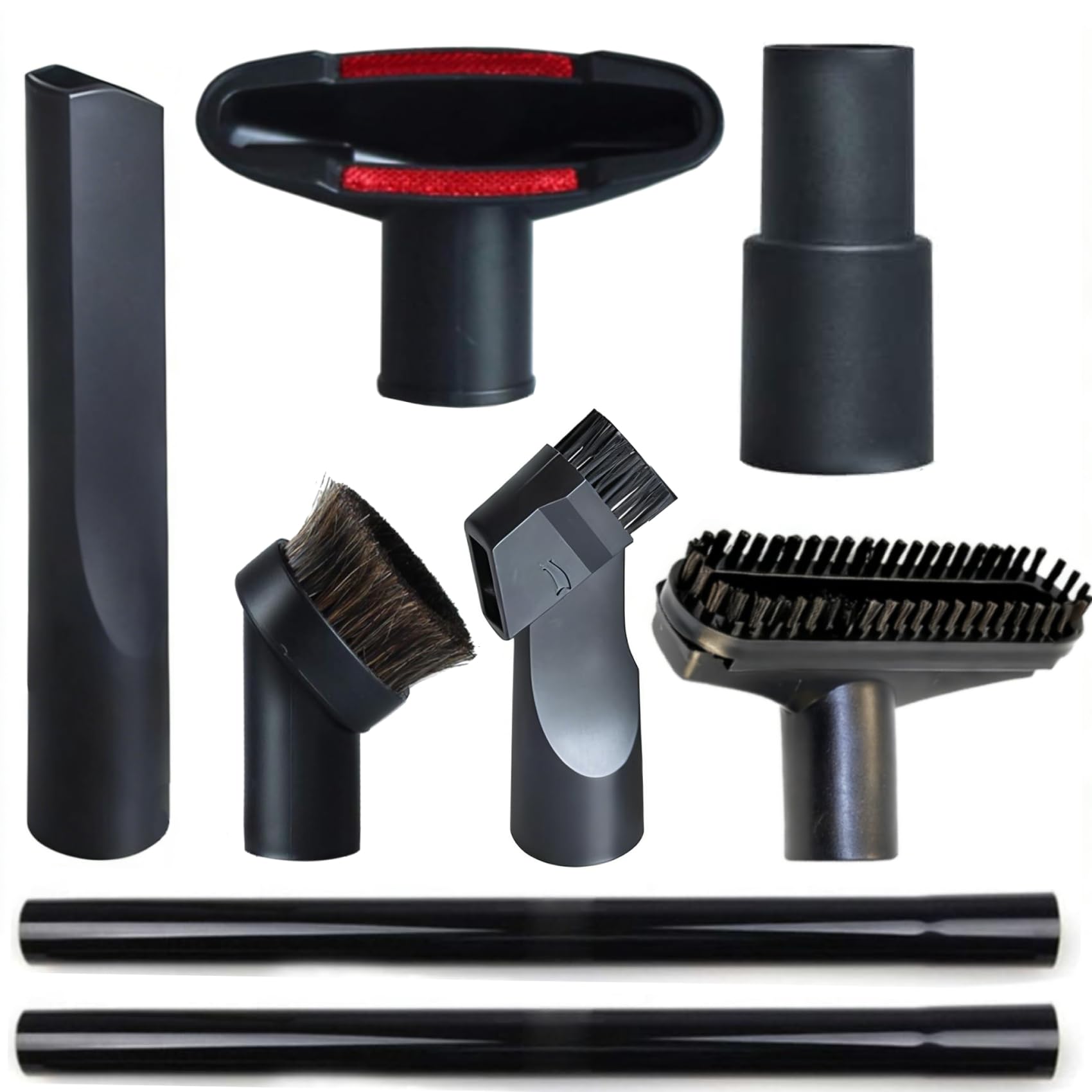 Accesorios de aspiradora de 3,8 cm para tienda de vac accesorios de limpieza del hogar con adaptador para manguera de 1 3/8 pulgadas, 8 unidades de accesorios