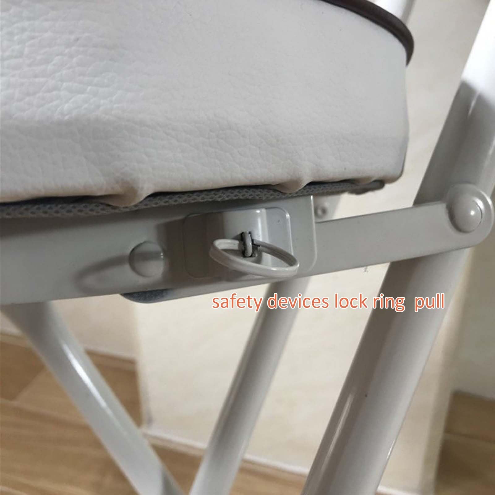 Tabouret Haut Pliant Simple Chaise Haute For Bar 55cm/60cm/65cm/70cm/75cm Chaises De Bar For Cuisine Avec Dossier Chaise Haute Convient Aux Petits Espaces, À L'intérieur Et À L'extérieur(C,60cm)