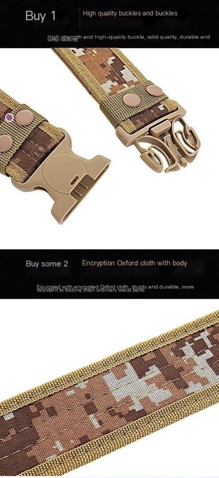 Mens Casual Camo Wear-Resistant Tactical Canvas Belts For Jeans Overalls Outdoor Hunting Work3