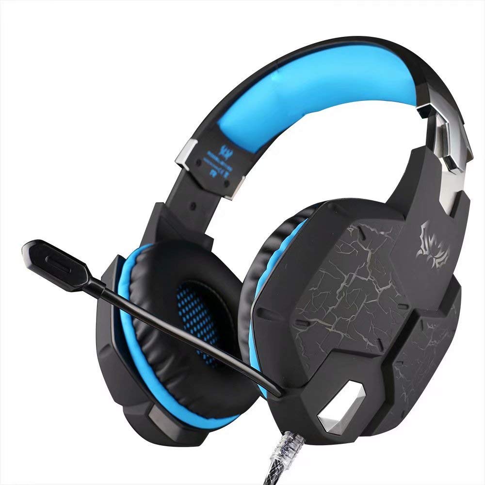 Fonction de Vibration Casque de Jeu Professionnel Écouteurs de Jeu avec Micro Lumière de Respiration Basse stéréo LED pour PC Gamer