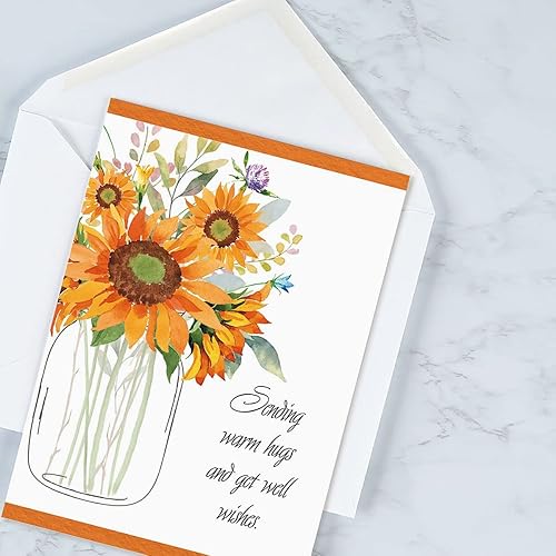 Miniatura 7 de Current Caring Get Well Wishes - Paquete económico de 20 tarjetas de felicitación 10 diseños únicos tarjetas grandes de 5 x 7 pulgadas sentimientos