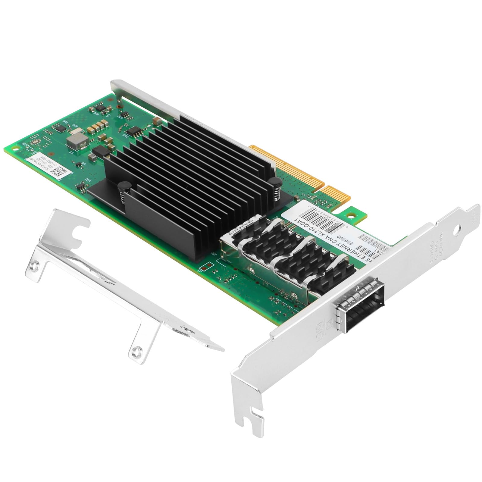 PCIe Ethernet Network Card for Intel XL710-QDA1 XL710-AM1 Chipset PCIe 3.0 x8 40Gb Single Port QSFP+ LAN Card Support Windows Server/Windows/Linux/VMware/ESX
