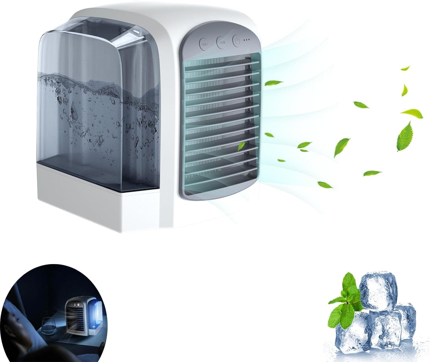 Frost Blast Pro przenośny klimatyzator 3 w 1, mini klimatyzator, wentylator chłodzący USB, do sypialni biurowej