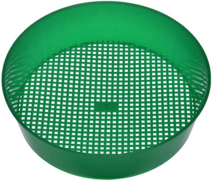 2 Pcs Round Garden Soil Sieve Garden Sieve Plastic Mesh