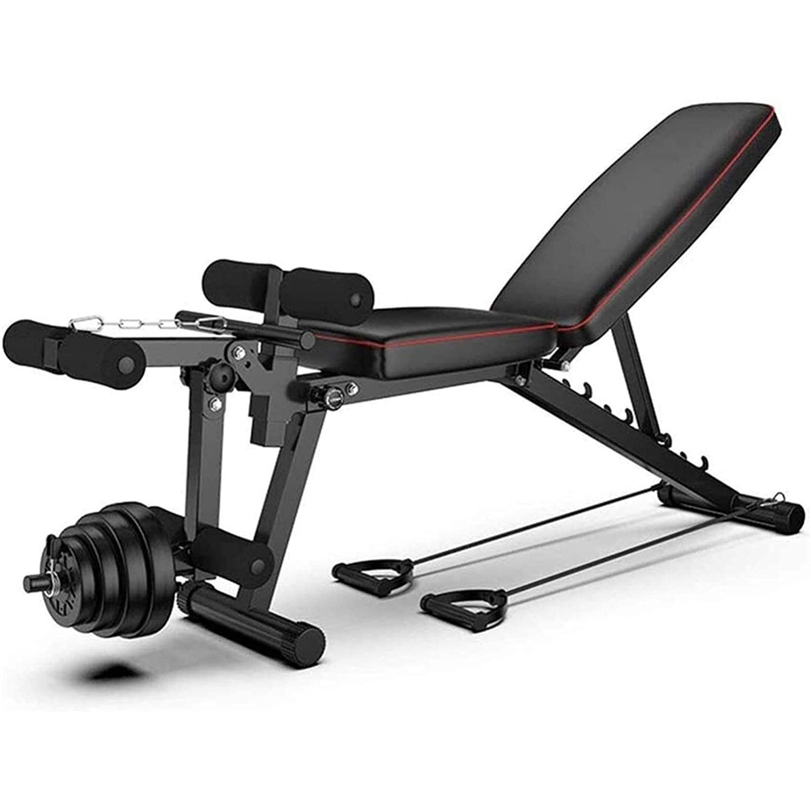 MObyat Panca Pesi Pieghevole,Panca per Addominali per Sollevamento Pesi, Sgabello Pieghevole con manubri, Panca per Addominali, per Sollevamento Pesi in Palestra per Allenamento a casa, carico Mass
