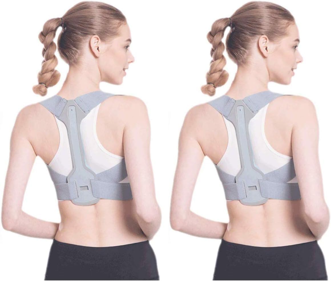 Posture Corrector for Men & Women - Adjustable Shoulder Posture Brace - Adjustable Upper Back Brace - Invisible Thoracic Back Brace for Hunching (M)