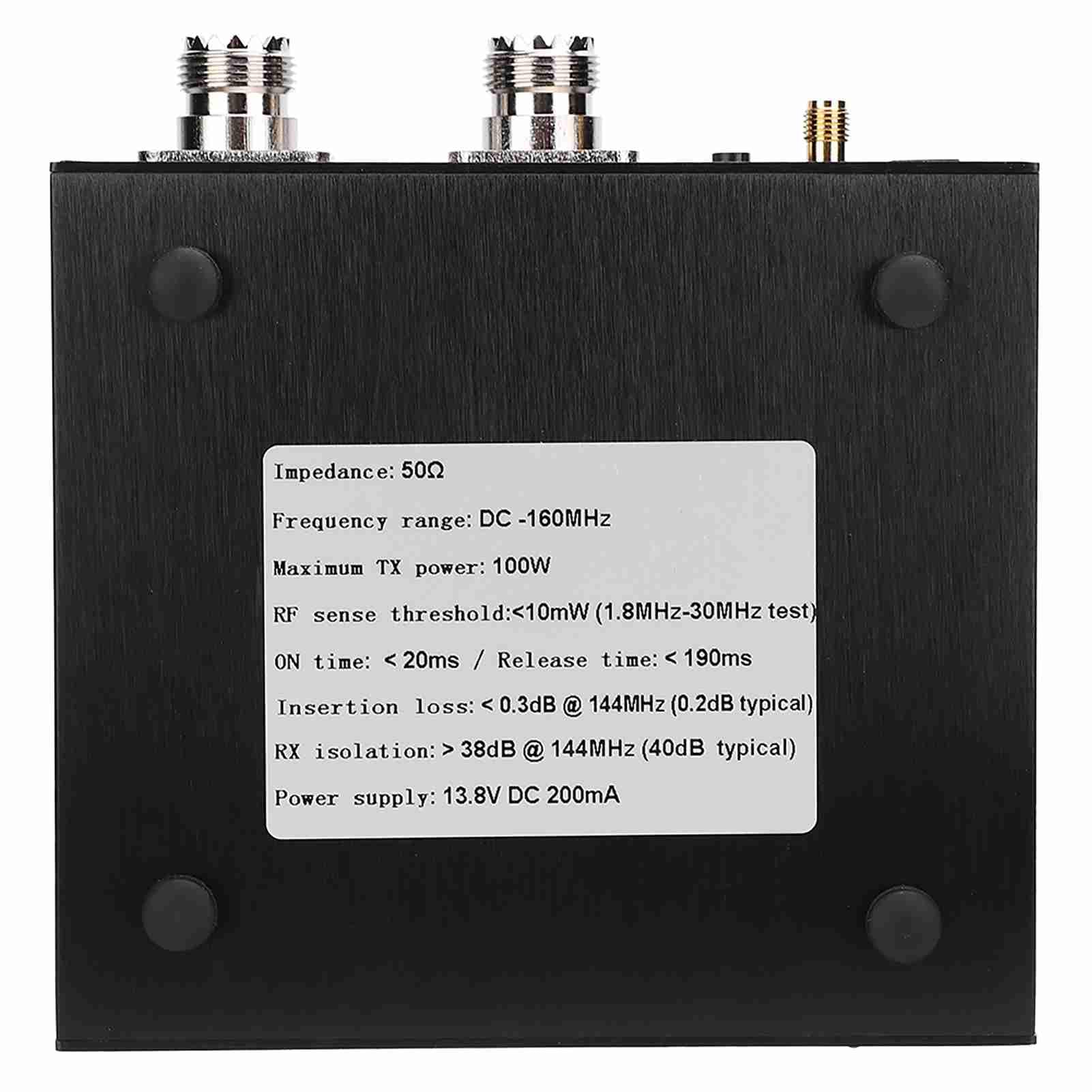 Urządzenie współdzielące antenę DC 160 MHz, urządzenie współdzielące antenę 100 W Przełącznik nadawczo-odbiorczy SDR Skrzynka sterownicza TR, urządzenie do udostępniania anteny Urządzenie ze stopu aluminium