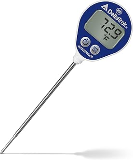 DeltaTrak11050 Professional Digital Meat Thermometer for Kitchen Waterproof Lollipop Thermometer NSF Certified