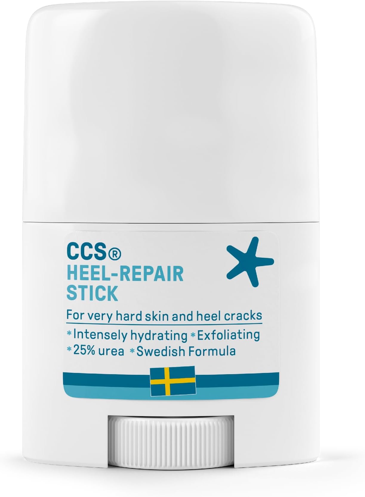 CCS Heel Repair Stick for very dry feet and cracked heels - 25% Urea effectively hydrates and softens dry feet 25ml