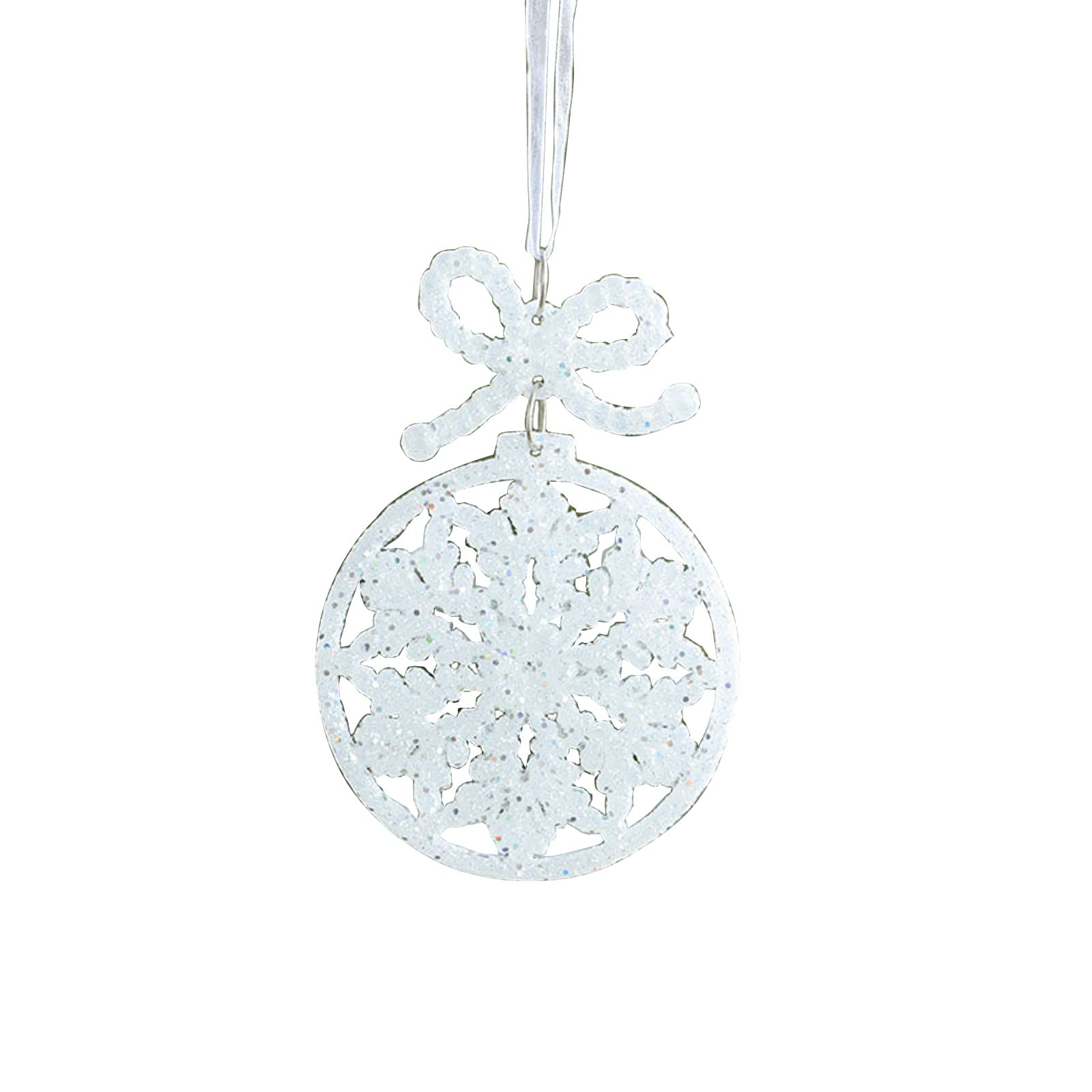 Elnwnnkc Exquisite Snowflakes Covered in Glitter Christmas Party Decoration Snowflake Excellent Addition to Christmas Decorations Ornaments