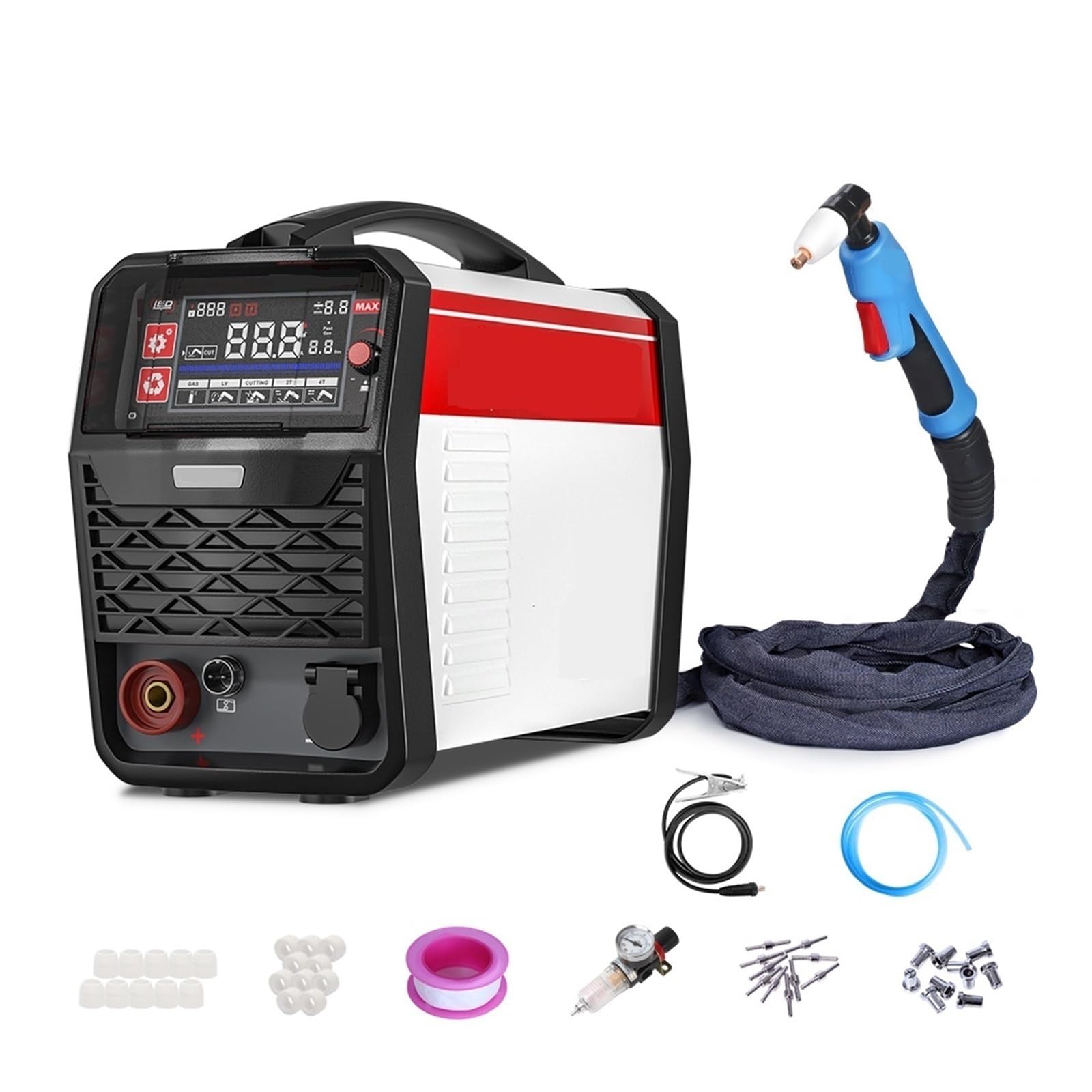 Qaxrzcucd One Color Plasma Cutter Inverter Contact Cutting Machine Easy To Cut, Powerful Operation