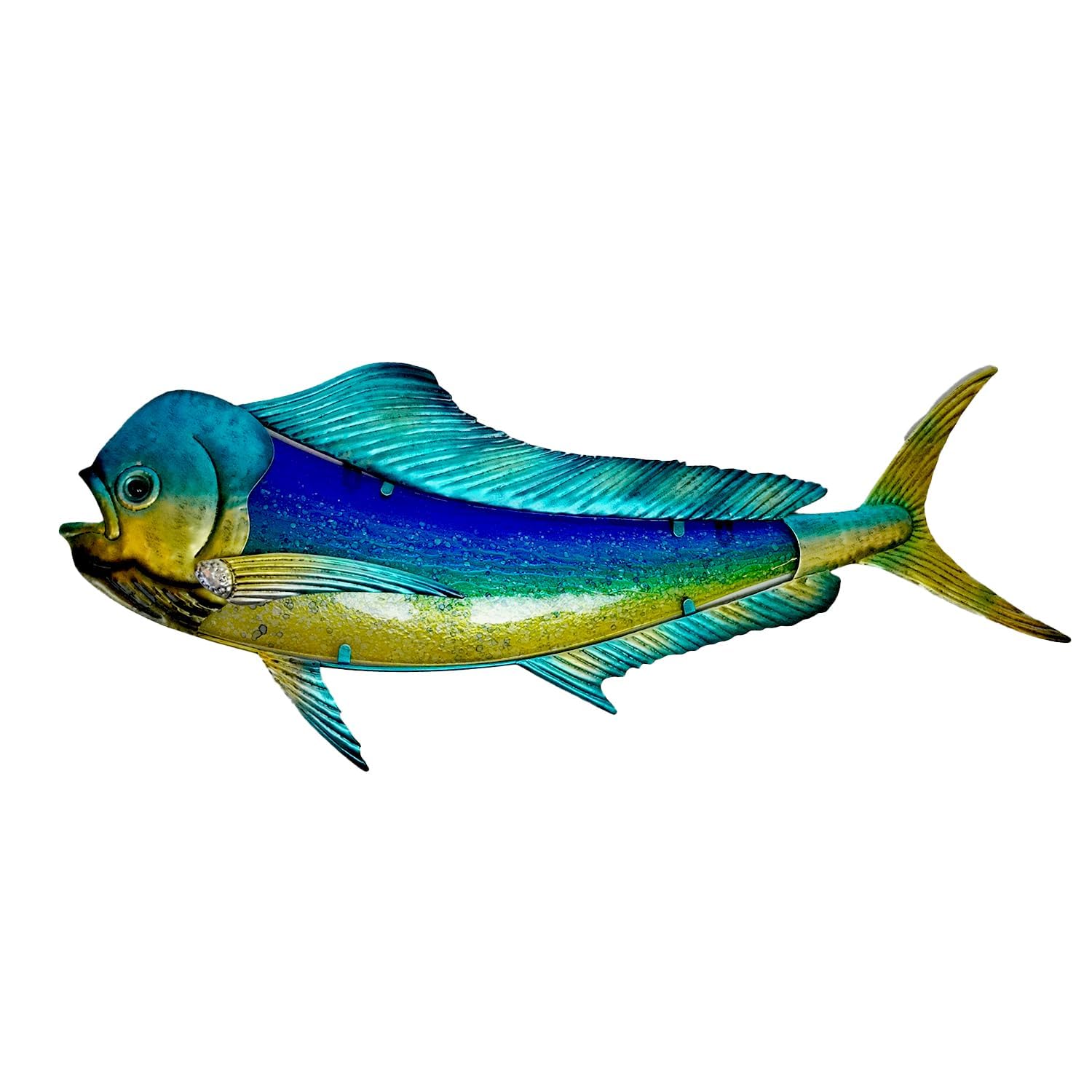 EUROCATCH Dorado - Wall decoration - 99cm - 3D - Metal and glass - Art - Mancave decoration - Wall decoration - Gift idea