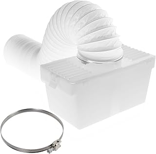 SPARES2GO Pojemniki kondensacyjne i zestaw węża z klipsem śrubowym do suszarki bębnowej Samsung (4 cale/100 mm średnica)