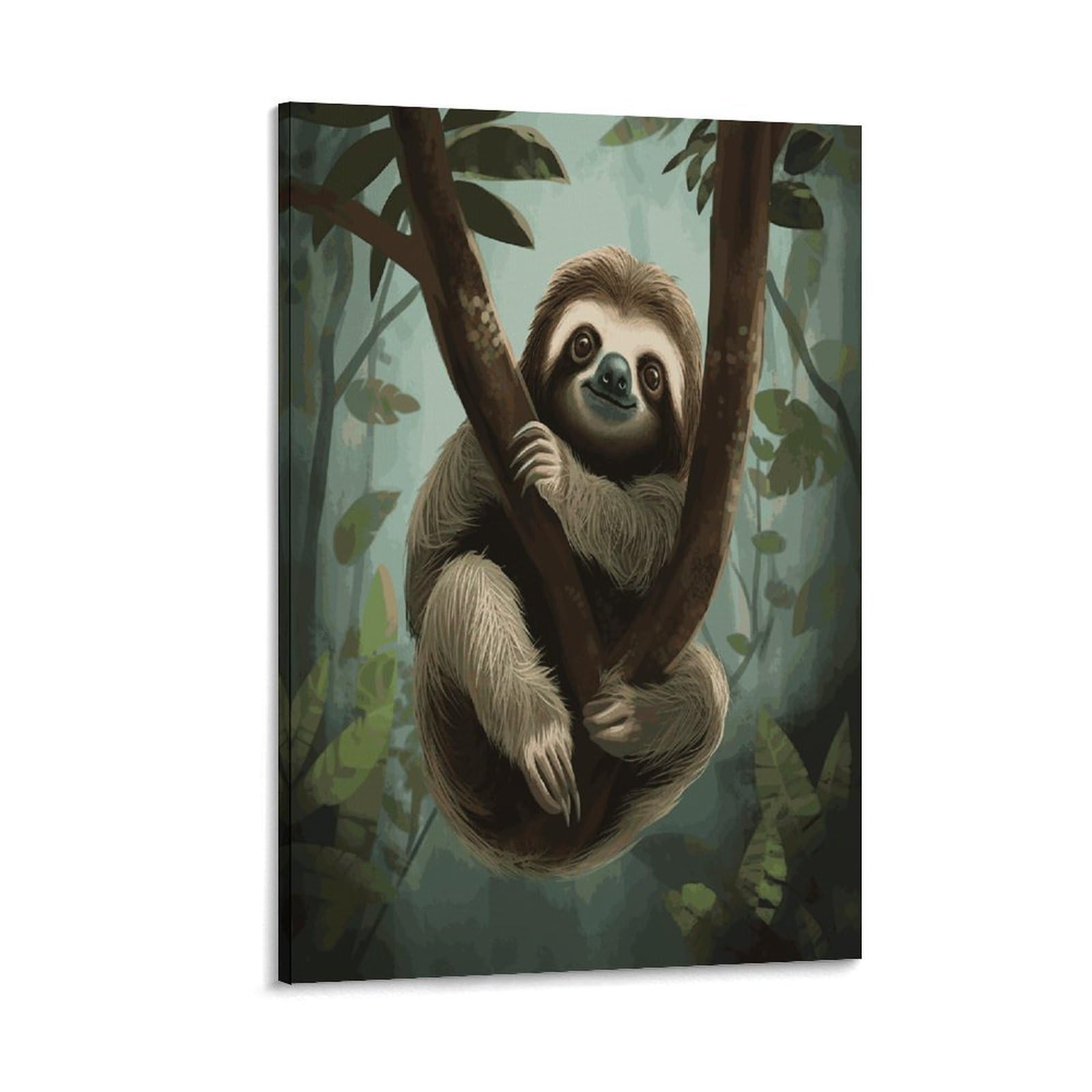 LDGSUPH Sloth2 Canvas Wall Art Prints Hangable Decor Painting for Wall Prints Painting Artwork Modern Decorative Artwork Ready to Hang Wall Pictures for Home Decor 24x36inch(60x90cm)
