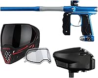 Vista 8 de Empire Mini GS - Marcador electrónico para pistola de paintball con Empire Halo Too, cargador de paintball electrónico y máscara térmica EVS