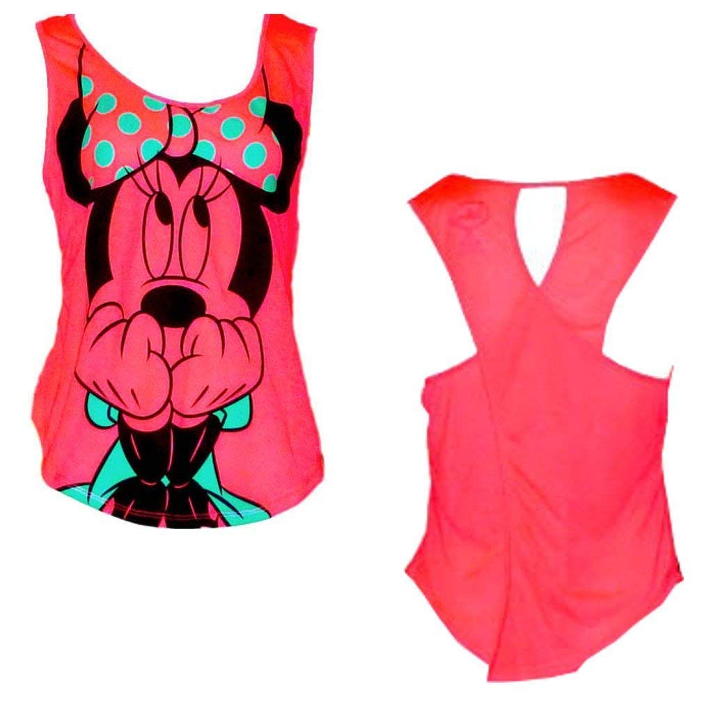 Disney Teen/Junior Fashion Tank Top Scared Minnie Mouse