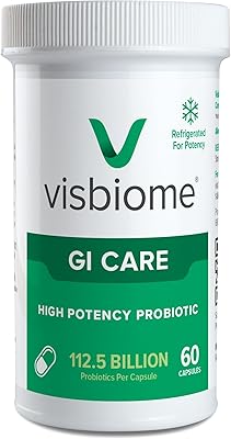 Visbiome GI Care - High Potency Probiotic - 112.5 Billion CFU Live Probiotics, Original De Simone Formulation, Made in USA, 60 Capsules.