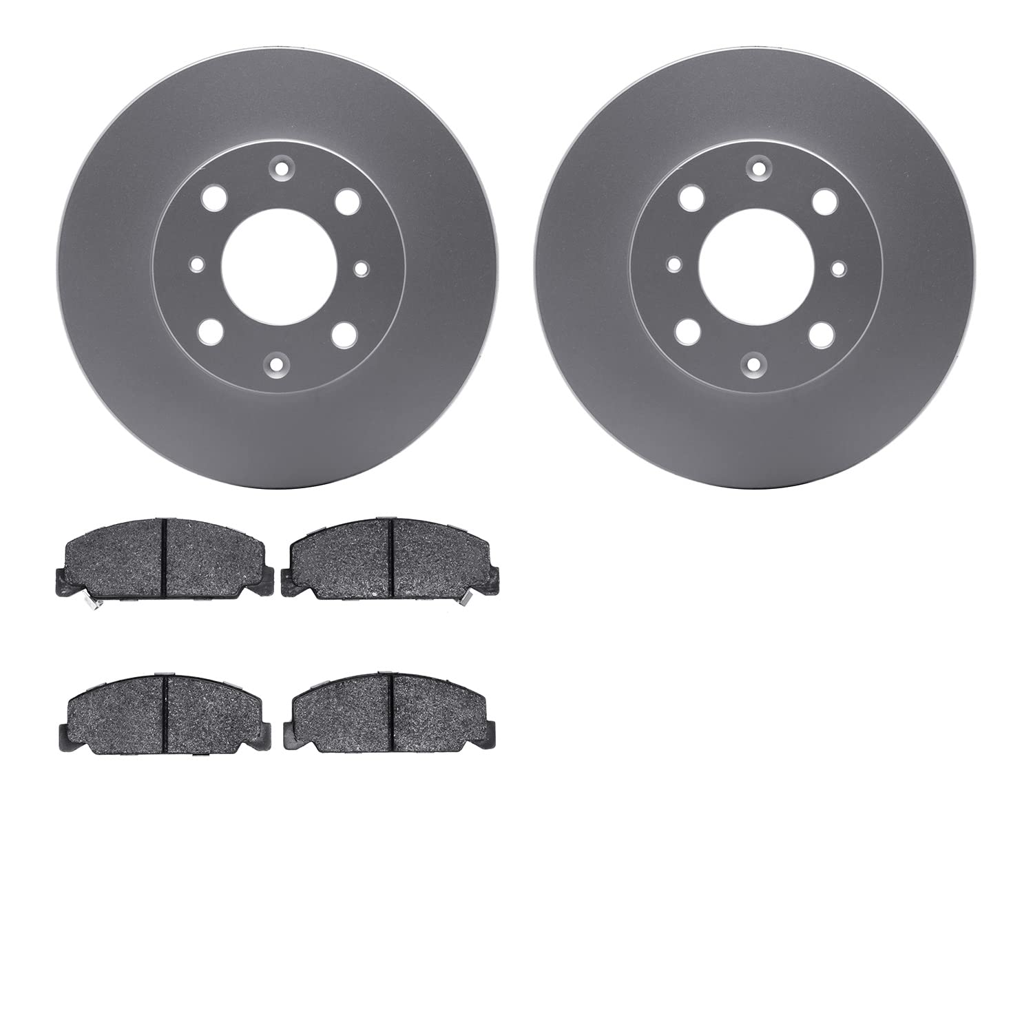 Dynamic Friction Company Front Geospec Brake Rotors with 5000 Advanced Brake Pads 4502-59063