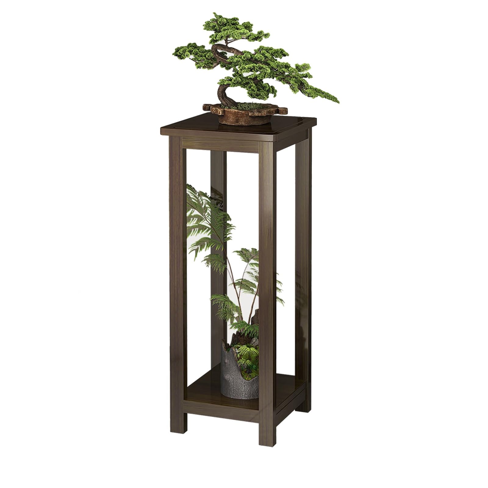 Support à plantes haut pour optimiser l'angle encombré d'un balcon