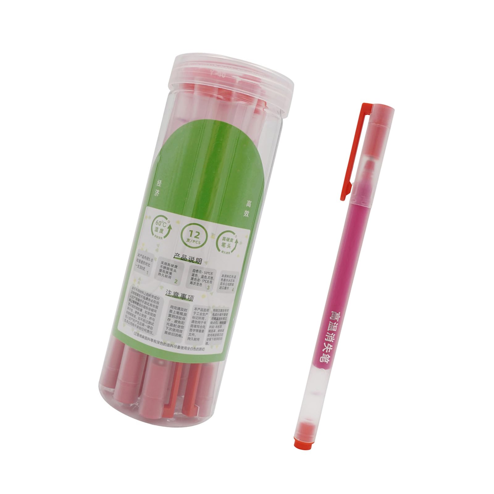 APGLSXY Of 12 Portable Temperature Activated Marking Tool for Paper Wood Craft Supplies Disappearing Inks
