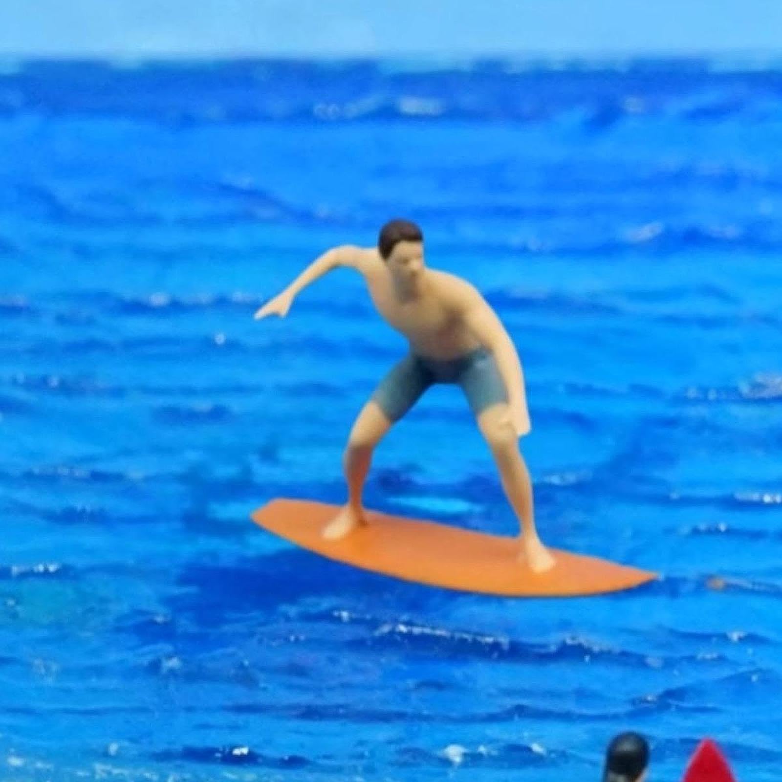 Amazon.co.jp: Oshhni 1:64スケールのミニチュアサーフィン