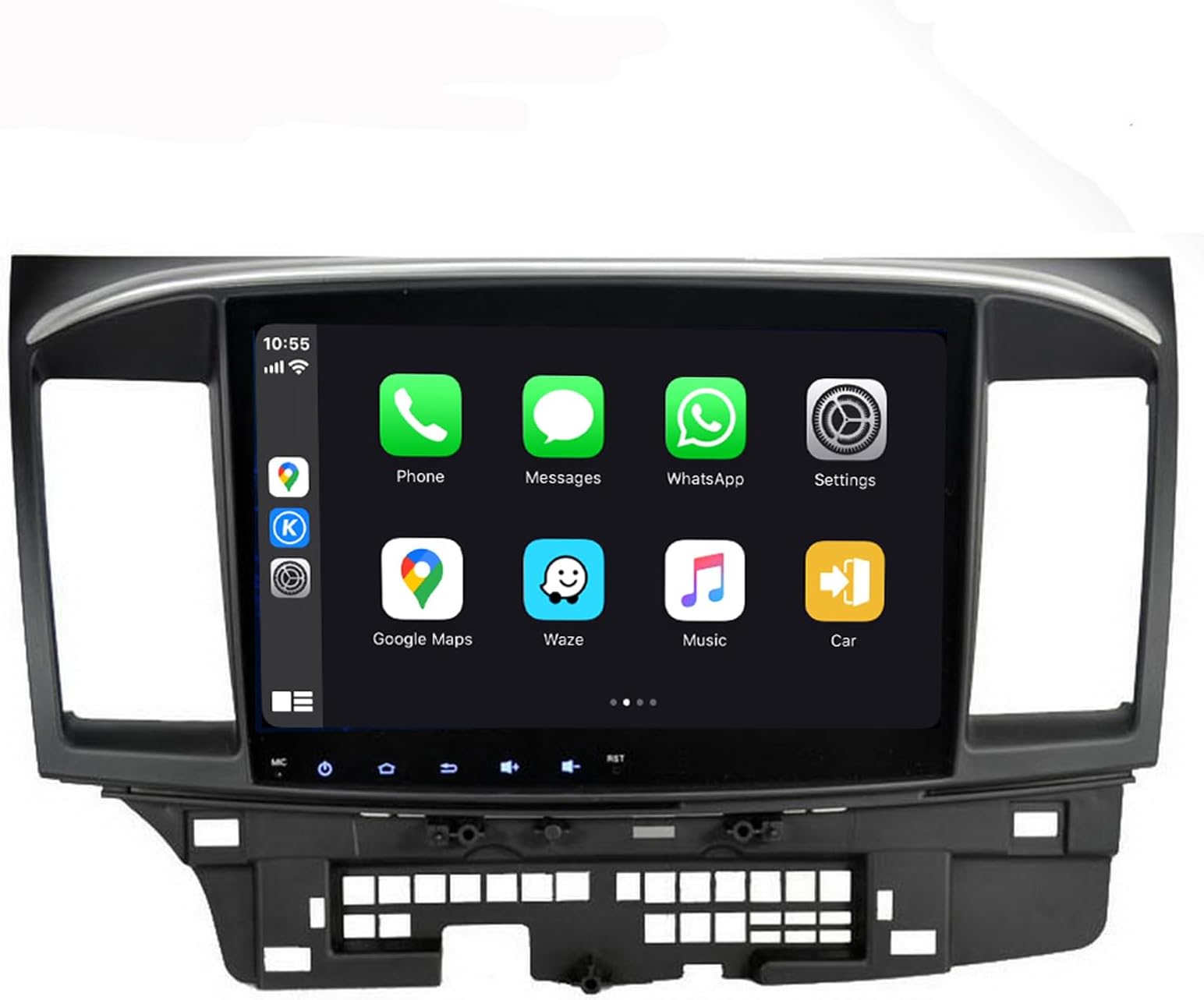 Android Car Stereo for 2014-2017 Mitsubishi Lancer EVO X Head Unit with OEM Rockford Fosgate AMP Radio GPS Navigation