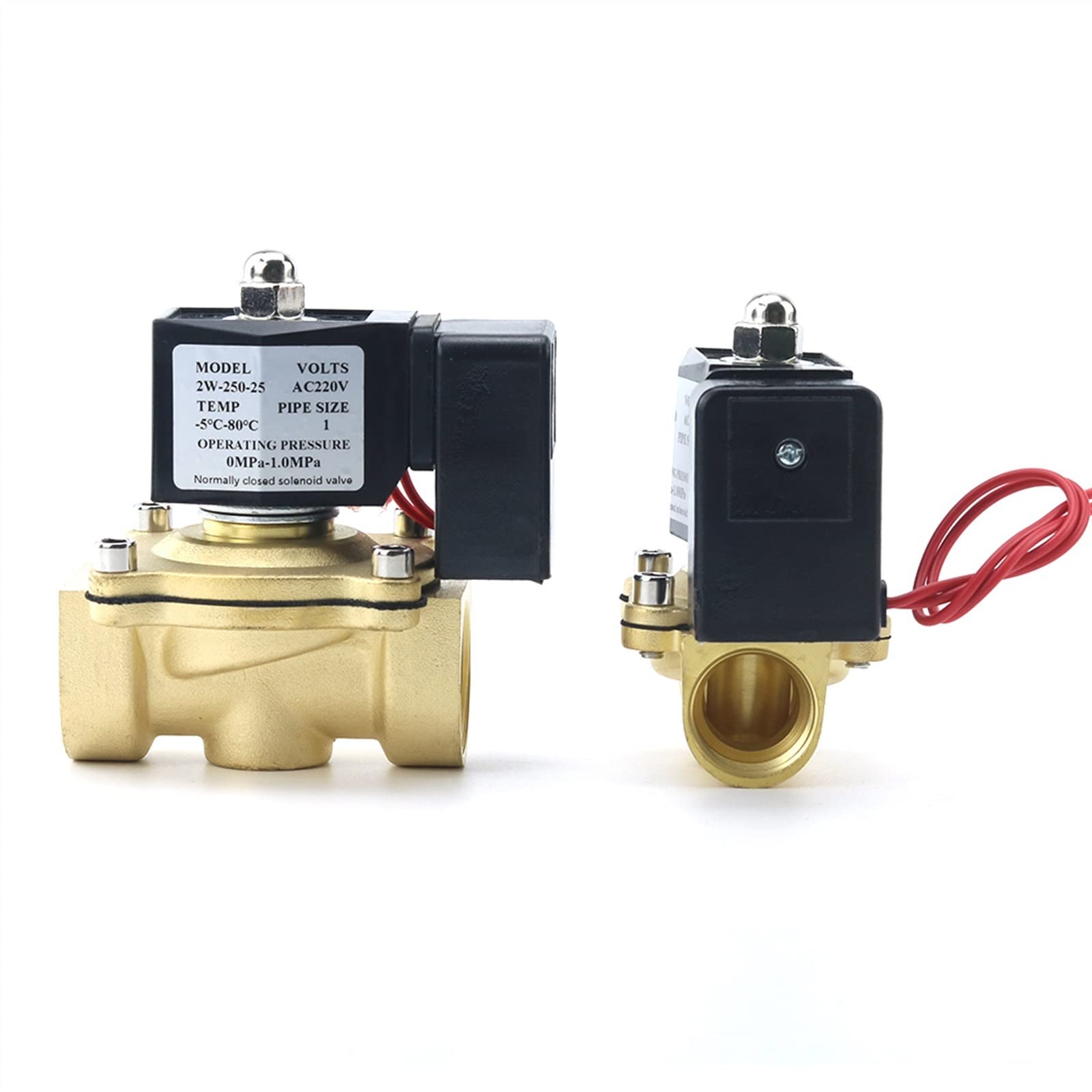 Électrovanne en laiton DN10 haute durabilité 12V pour circuits d'huile