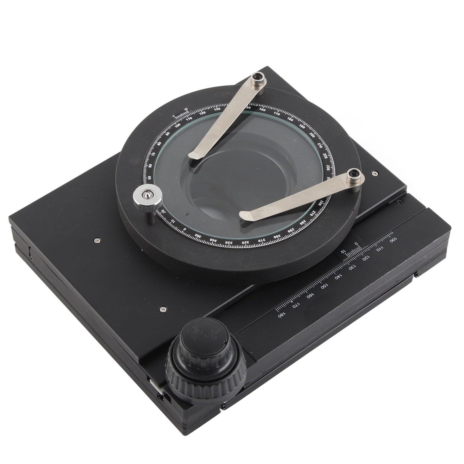 ViaGasaFamido Beweglicher XY-Objekttisch für Mikroskope, Legierungskonstruktion, Präzise Steuerung mit 60 X 55 Mm Hub für Optische Mikroskope und den Einsatz Im Labor