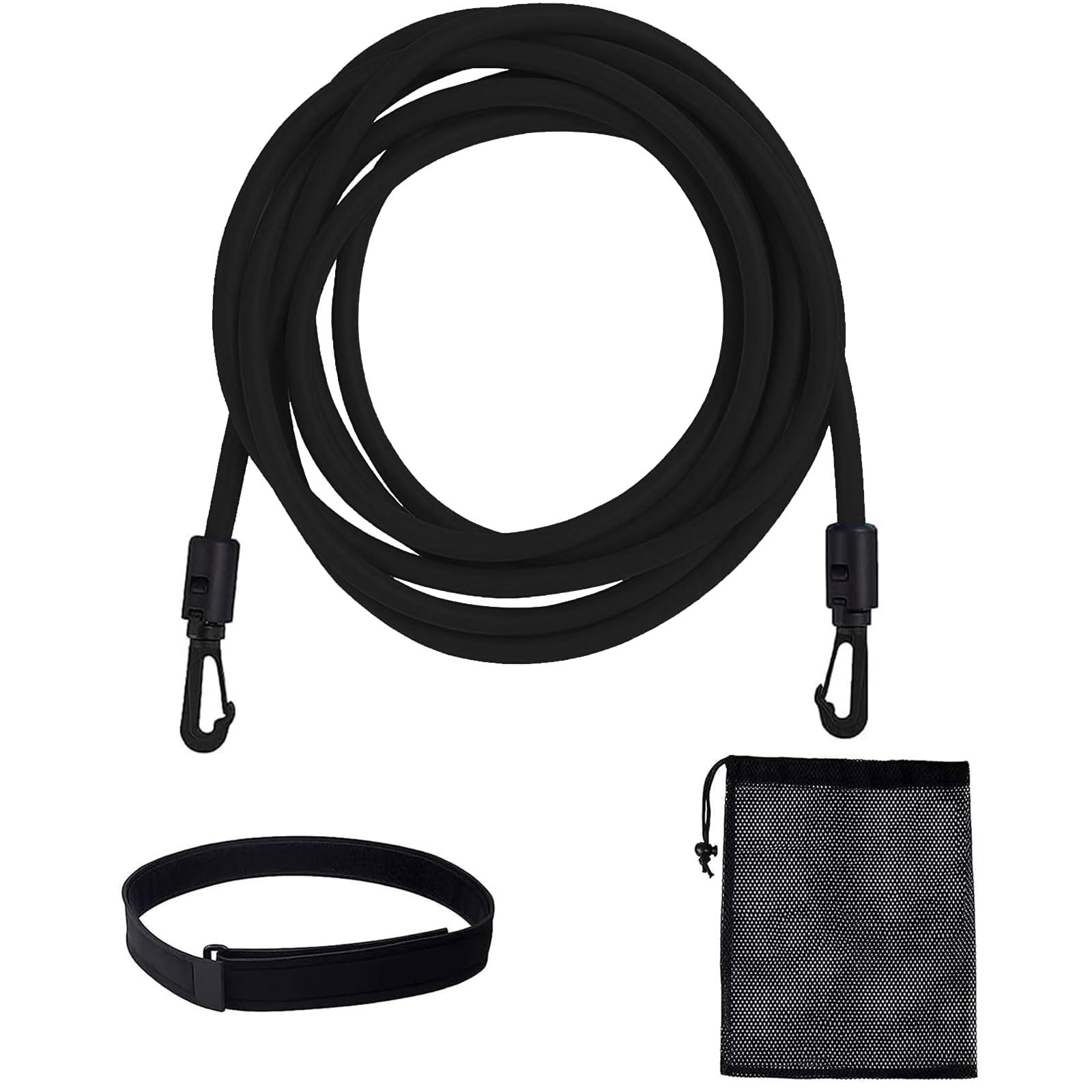 Schwimmgurt Für Pool,3 Meter Schwimmtrainer Gürtel,Schwimmwiderstand Gürtel,Schwimmhilfe Gurtel,Schwimmgurt Schwimmtrainer,Schwimmgürtel Für Pool Erwachsene,Für Widerstandstraining,Schwimm,Schwarz